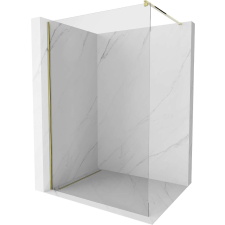 Mexen Kioto Walk-in Zuhanyfal - 50x200 cm - 8 mm Üveg - Arany kád, zuhanykabin