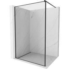 Mexen Kioto Walk-in Zuhanyfal - 80x200 cm - Fekete kád, zuhanykabin