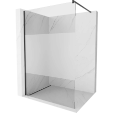 Mexen Kioto Walk-in Zuhanyfal - 80x200 cm - Fekete kád, zuhanykabin