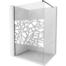 Mexen Kioto Walk-in Zuhanyfal - 80x200 cm - Fekete kád, zuhanykabin