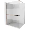 Mexen Kioto+ Walk-in Zuhanyfal - 80x200 cm - Rózsaszín Arany