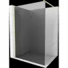 Mexen Kioto Walk-in zuhanyfal 90 x 200 cm, grafitszínű 8 mm, arany kefélt - 800-090-101-55-40