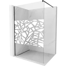 Mexen Kioto Walk-in Zuhanyfal - 90x200 cm - Geometrikus Üveg kád, zuhanykabin