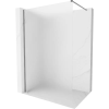 Mexen Kioto-X Walk-in zuhanyfal 120 x 200 cm, matt üveg 10 mm, gun metal - 800-120-101-95-30-X