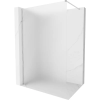 Mexen Kioto-X Walk-in zuhanyfal 130 x 200 cm, matt üveg 10 mm, króm - 800-130-101-01-30-X