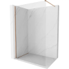 Mexen Kioto-X Walk-in zuhanyfal 70 x 200 cm, átlátszó 10 mm, kefélt réz - 800-070-101-65-00-X