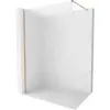 Mexen Kioto-X Walk-in zuhanyfal 70 x 200 cm, matt üveg 10 mm, kefélt réz - 800-070-101-65-30-X