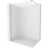 Mexen Kioto-X zuhanyfal Walk-in 90 x 200 cm, fagyott 10 mm, csiszolt réz - 800-090-101-65-30-X