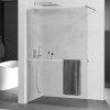 Mexen Kioto+ zuhanyfal polccal és korláttal 70 x 200 cm, Átlátszó 8 mm, Króm - 800-070-121-01-00