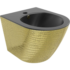 Mexen Lena Falra Szerelhető Bidé - Fekete Matt/Arany szaniter