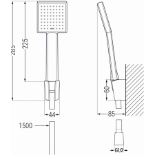 Mexen Libra R45 kád készlet, Króm - 745113R45-00 fürdőkellék