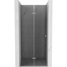 Mexen Lima csukló zuhanyajtó 70 cm, Sötétszürke, Króm - 856-070-000-01-40 kád, zuhanykabin