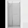 Mexen Linea 100 cm-es tolóajtós zuhanyajtó, átlátszó, króm - 8E1-100-000-01-01