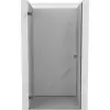Mexen Lunar-B nyíló zuhanyajtó balos 70 cm, átlátszó, gun gray kefélt - 832-070-000-66-00-L