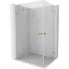 Mexen Lunar Duo nyíló zuhanykabin 115 x 90 cm, átlátszó, arany - 834-115L-090P-50-00