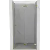 Mexen Lunar-F hajtogatható zuhanyajtó jobb, 70 cm, átlátszó, arany - 836-070-000-50-00-P