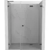 Mexen Lunar-F L harmonika zuhanyajtó jobb 120 cm, átlátszó, gunmetal - 836SL-120-050-95-00-P