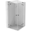 Mexen Lunar L Duo nyíló zuhanykabin 120 x 120 cm, átlátszó, gun metal - 834L-120L-120P-95-00