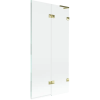 Mexen Lunar L kádparaván 2-szárnyú jobbos 90 x 150 cm, átlátszó, arany - 897L-090-100-50-00-P