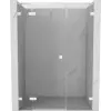 Mexen Lunar zuhanyajtó, balra nyíló, 120 cm, átlátszó, fehér - 834S-120-050-20-00-L