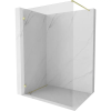 Mexen Lunar zuhanyfal Walk-in bal 120 x 200 cm, átlátszó 8 mm, arany kefe - 830-120-000-55-00-L