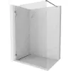 Mexen Lunar zuhanyfal Walk-in bal 70 x 200 cm, átlátszó 8 mm, gun gray kefe - 830-070-000-66-00-L