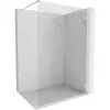 Mexen Lunar zuhanyfal Walk-in jobb 110 x 200 cm, átlátszó 8 mm, csiszolt nikkel - 830-110-000-97-00-P