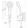 Mexen Milo R05 kád készlet, Fekete - 713053R05-70