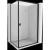 Mexen Mist-B zuhanyfülke kifelé nyíló ajtóval, jobb oldali, 70 x 75 cm, fekete keret, fekete - 8A2T-070-075-70-70-P
