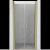 Mexen Mist nyíló zuhanyajtó 85 cm, átlátszó, arany szálcsiszolt - 8A7-085-000-55-00
