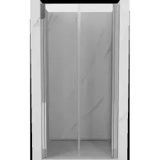 Mexen Mist zuhanyajtó, 85 cm, átlátszó, króm - 8A7-085-000-01-00 fürdőkellék