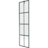 Mexen Next 1-szárnyú fürdőszobai paraván 50 x 150 cm, fekete minta, gun metal - 895-050-000-00-77-95