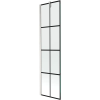 Mexen Next 1-szárnyú kádparaván 50 x 150 cm, fekete mintás, kefélt nikkel - 895-050-000-00-77-97
