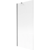 Mexen Next egyszárnyú fürdőkádparaván 80 x 150 cm, prizmás, gun gray csiszolt - 895-080-000-00-09-66