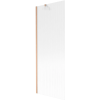 Mexen Next kádparaván 1-szárnyú 70 x 150 cm, csíkos, kefélt réz - 895-070-000-00-09-65