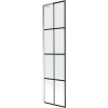 Mexen Next L fürdőkád paraván 1-szárnyú 50 x 150 cm, fekete rács, króm - 895-050-000-03-77-01