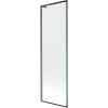 Mexen Next L fürdőkádparaván 1-szárnyú 60 x 150 cm, fekete minta, gun gray kefélt - 895-060-000-03-70-66