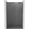 Mexen Omega tolható zuhanyajtó 110 cm, Sötétszürke, Króm - 825-110-000-01-40