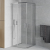 Mexen Rio négyzet alakú zuhanykabin 80 x 80 cm, Átlátszó, Króm - 860-080-080-01-00