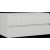 Mexen Rivel fürdőszobai mosdószekrény 100 cm, 2 fiókos, bordázott, szürke matt - 91A20-10047-2-BFF62
