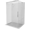 Mexen Rox-3S L 3-falú tolóajtós zuhanykabin 160 x 110 cm, átlátszó, króm - 8C2L-160-110-01-00-3S