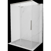 Mexen Rox-3S L 3-falú tolózuhanykabina 115 x 95 cm, átlátszó, kefélt nikkel - 8C2L-115-095-97-00-3S