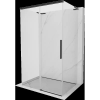 Mexen Rox-3S L 3 oldalas, tolóajtós zuhanykabin 145 x 110 cm, átlátszó, fekete - 8C2L-145-110-70-00-3S
