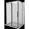 Mexen Rox-3S L 3-oldalas, tolóajtós zuhanykabin balos 150 x 75 cm, fekete keret, fekete - 8C2L-150-075-70-70-3S-L