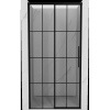 Mexen Rox balra csúsztatható zuhanyajtó, 120 cm, fekete rács, fekete - 8C2-120-000-70-77-L