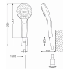 Mexen Royo R05 fürdőkád csaptelep zuhanyteleppel, Fehér - 7223R05-20