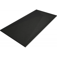 Mexen Stone+ kompozit zuhanytálca 160 x 90 cm, fekete, fekete burkolat - 44709016-B fürdőkellék