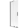 Mexen Velar 2-szárnyas tolható kádparaván 70 x 150 cm, homályos, gun metal - 896-070-000-31-95