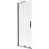 Mexen Velar 2-szárnyú toló kádparaván 75 x 150 cm, zúzmarás, gun gray kefe - 896-075-000-31-66