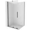 Mexen Velar eltolható Walk-in zuhanyfal 100 x 200 cm, matt 8 mm, fekete - 871-100-000-33-70